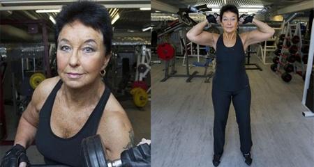 虽已年过80岁,但却朝气蓬勃,运动健身给他们带来浩大的改变