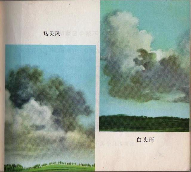 老本知识连环画《观天看物识天气》之「天象」云彩与天气