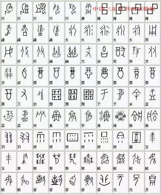 《全部甲骨文对照表》收藏版，终于找全了！