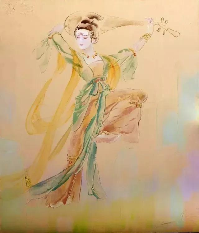这竟是油画!别具一格的中国风油画,简直太撩人了!