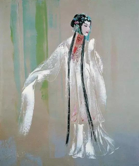 这竟是油画!别具一格的中国风油画,简直太撩人了!