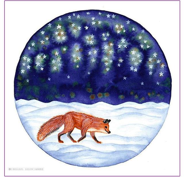 绘画素材｜简单纯净的自然童画