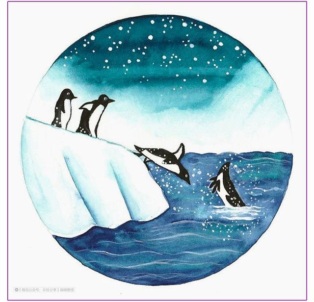 绘画素材｜简单纯净的自然童画