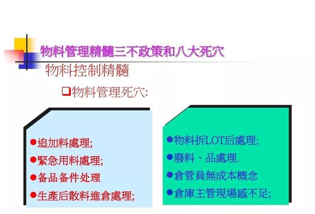 生产计划与物料控制的诀窍